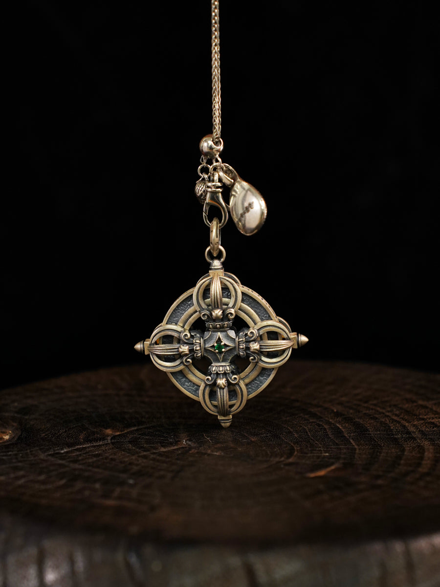Vajra of Inner Strength Silver Necklace
