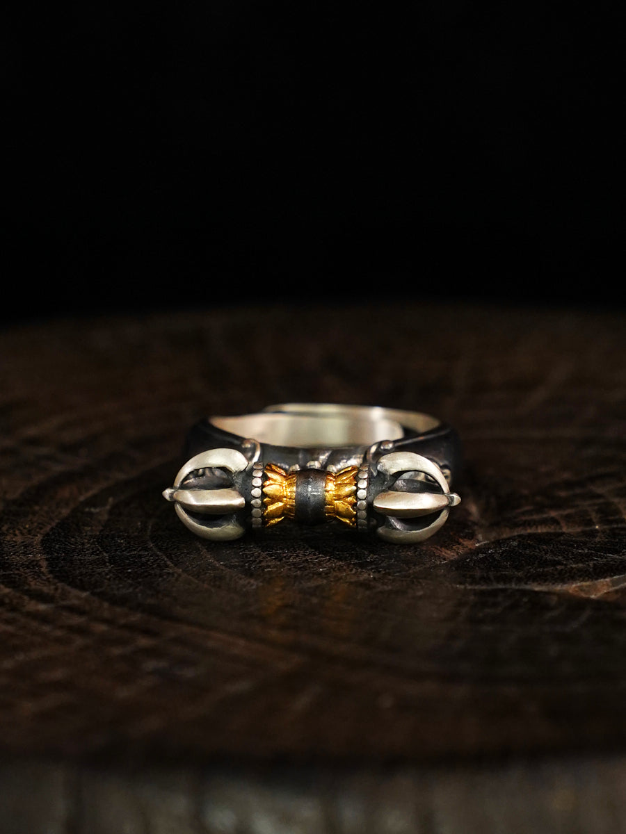 Steadfast Vajra Silver Ring