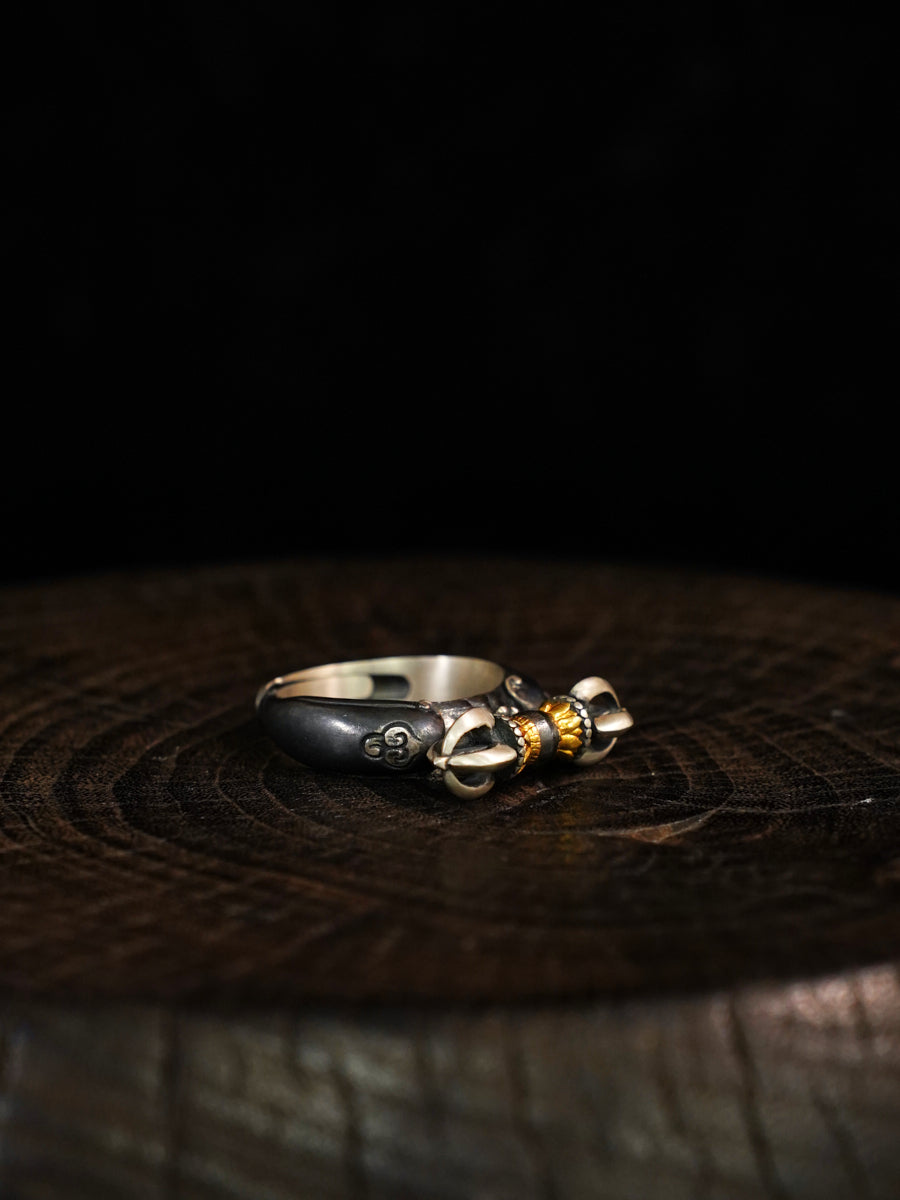 Steadfast Vajra Silver Ring