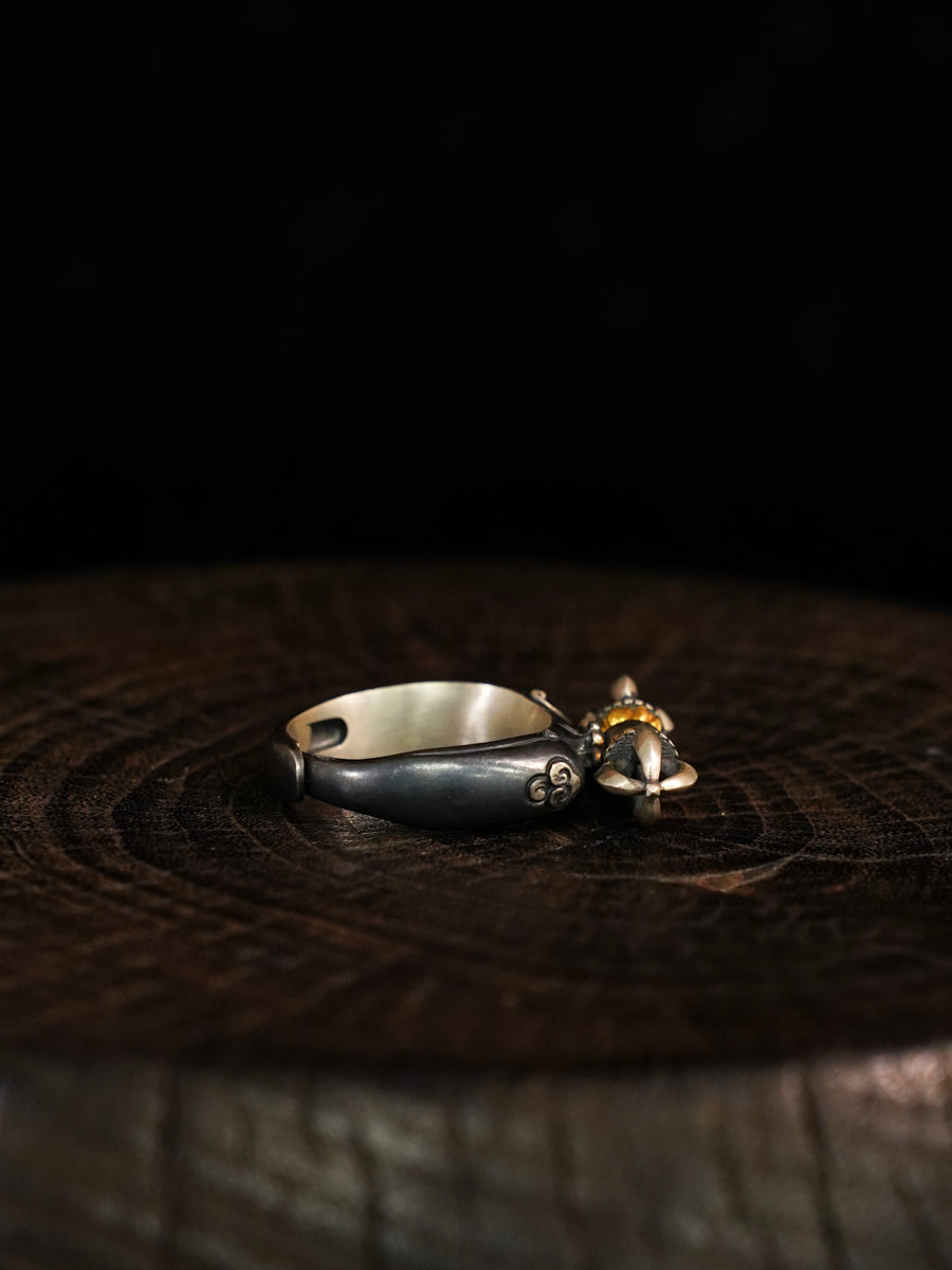 Steadfast Vajra Silver Ring