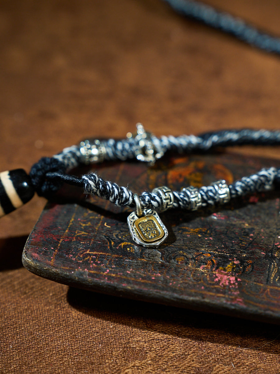 Guardian Nine-Eyed Dzi Necklace