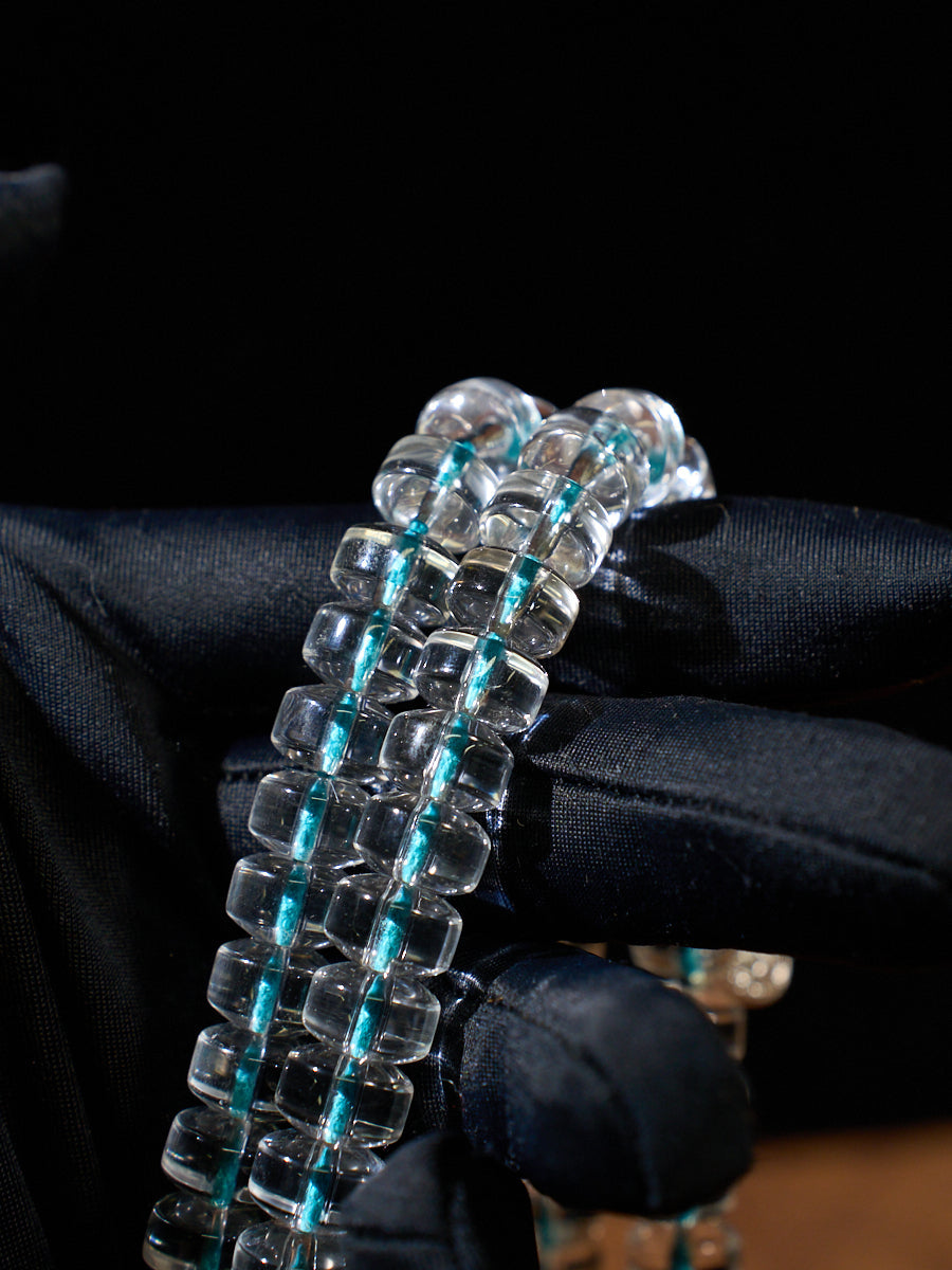 Vital Essence Clear Quartz Mala – Healing & Energy Necklace