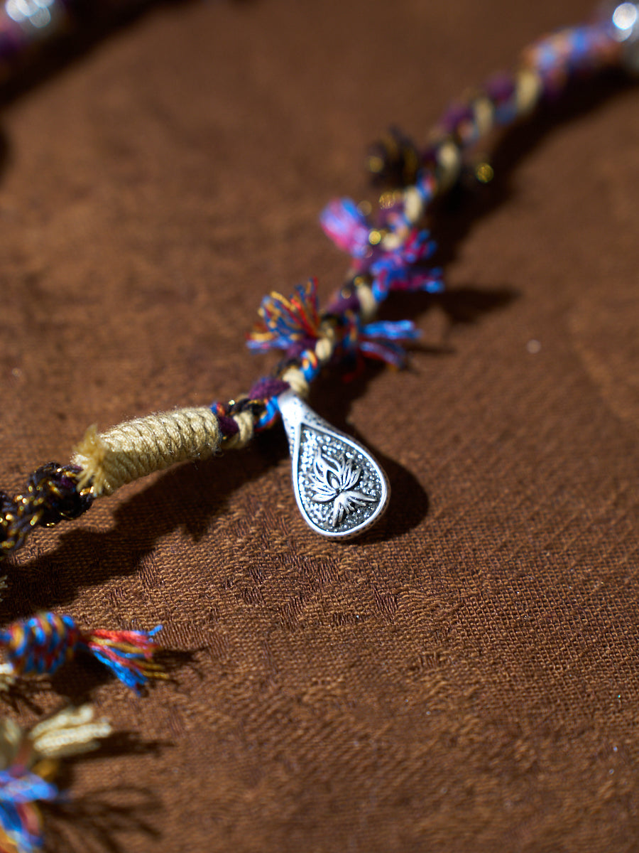 Hand-Knotted Amethyst Wayward Talisman Necklace