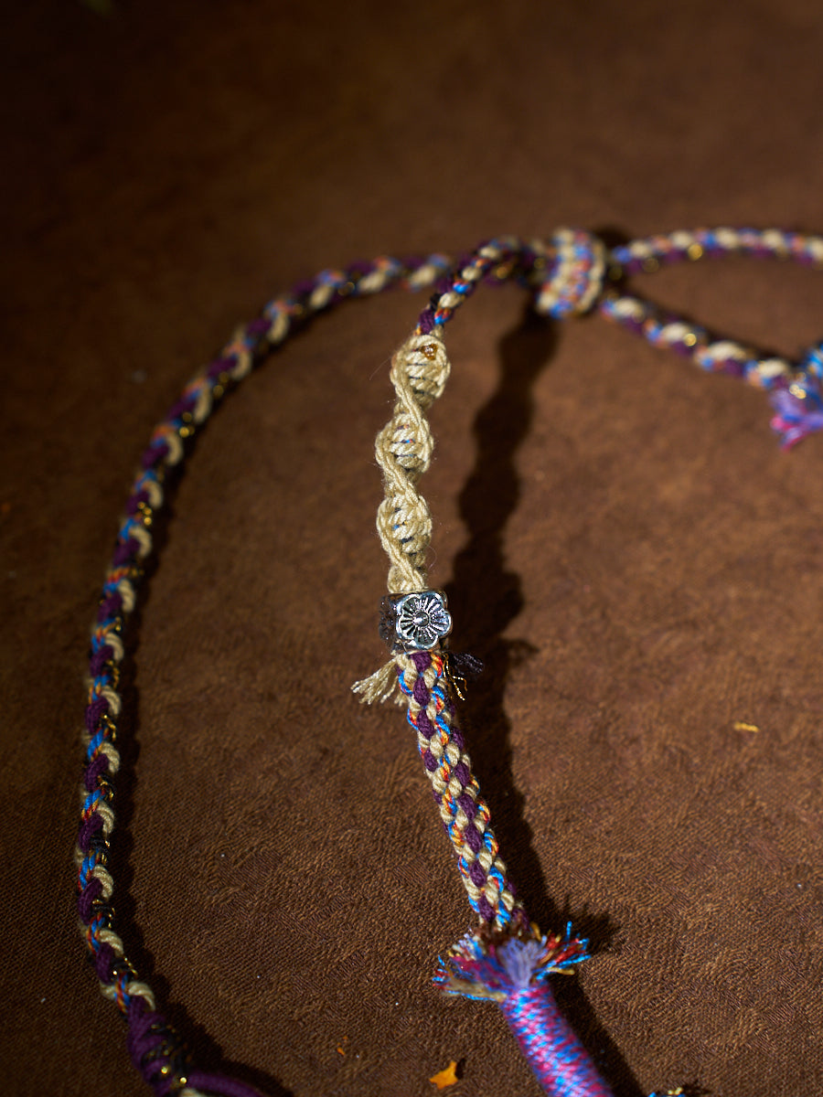 Hand-Knotted Amethyst Wayward Talisman Necklace