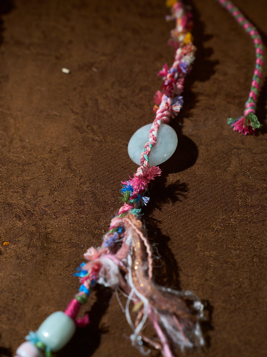 Love Energy · Gentle Awakening · Rose Quartz Talisman Hand-Knotted Necklace