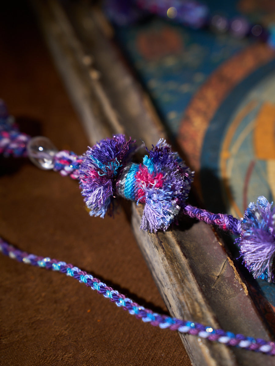 Wisdom Energy · Violet Insight · Amethyst Tibetan Knot Necklace