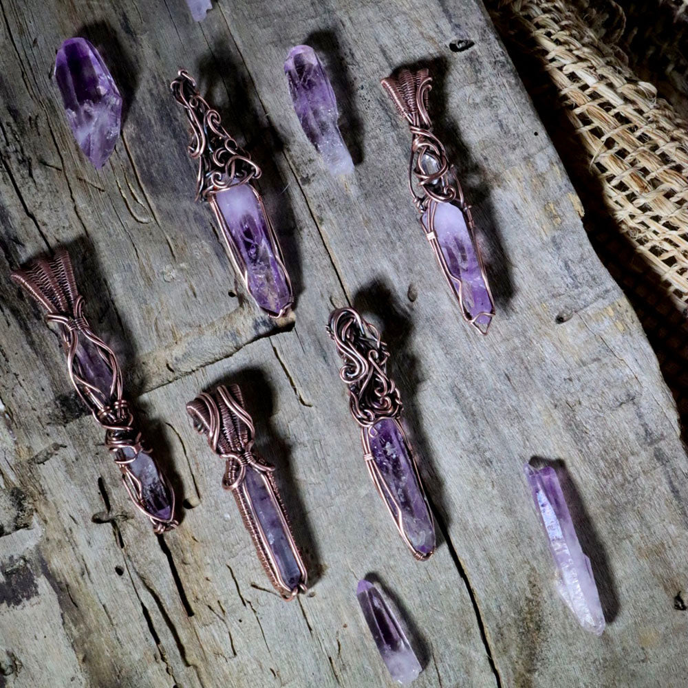 Zen Aura Essence Amethyst Necklace