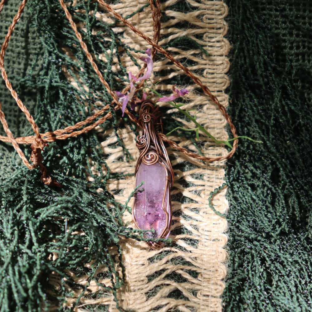 Zen Aura Essence Amethyst Necklace