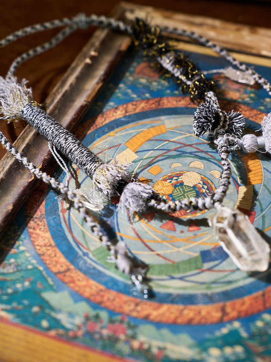 Purification Energy · Clear Light Guardian · Tibetan Handwoven Clear Quartz Necklace