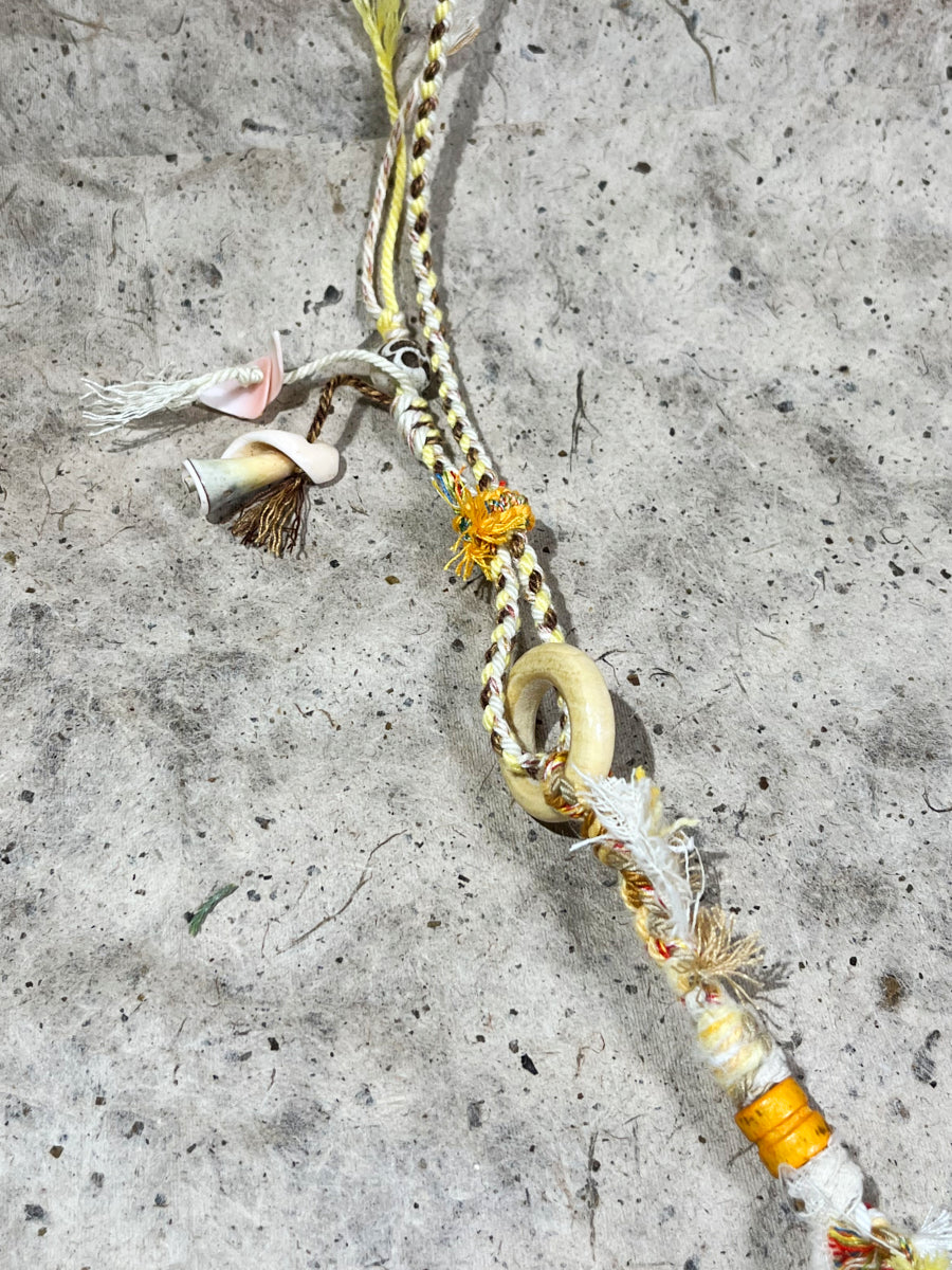 Citrine Raw Stone Tibetan Necklace – Sacred Abundance and Spiritual Protection