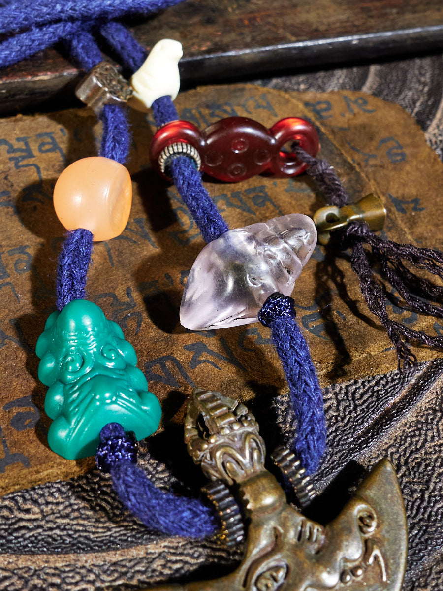 Mythic Thokcha  Makara Ritual Blade Amulet Necklace