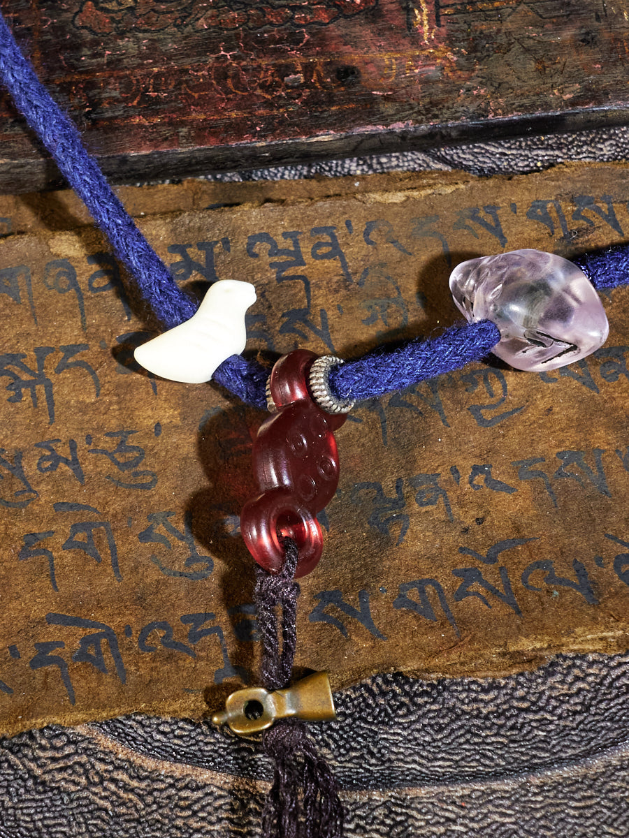 Mythic Thokcha  Makara Ritual Blade Amulet Necklace