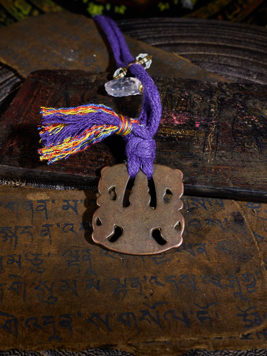 Tibetan Thokcha Stupa Relic Amulet Necklace