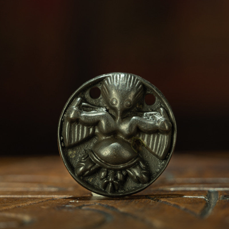 Tibetan Thokcha Garuda Pendant – Rare Guge Kingdom Meteorite Iron Amulet