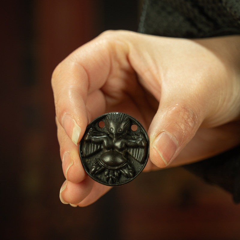 Tibetan Thokcha Garuda Pendant – Rare Guge Kingdom Meteorite Iron Amulet