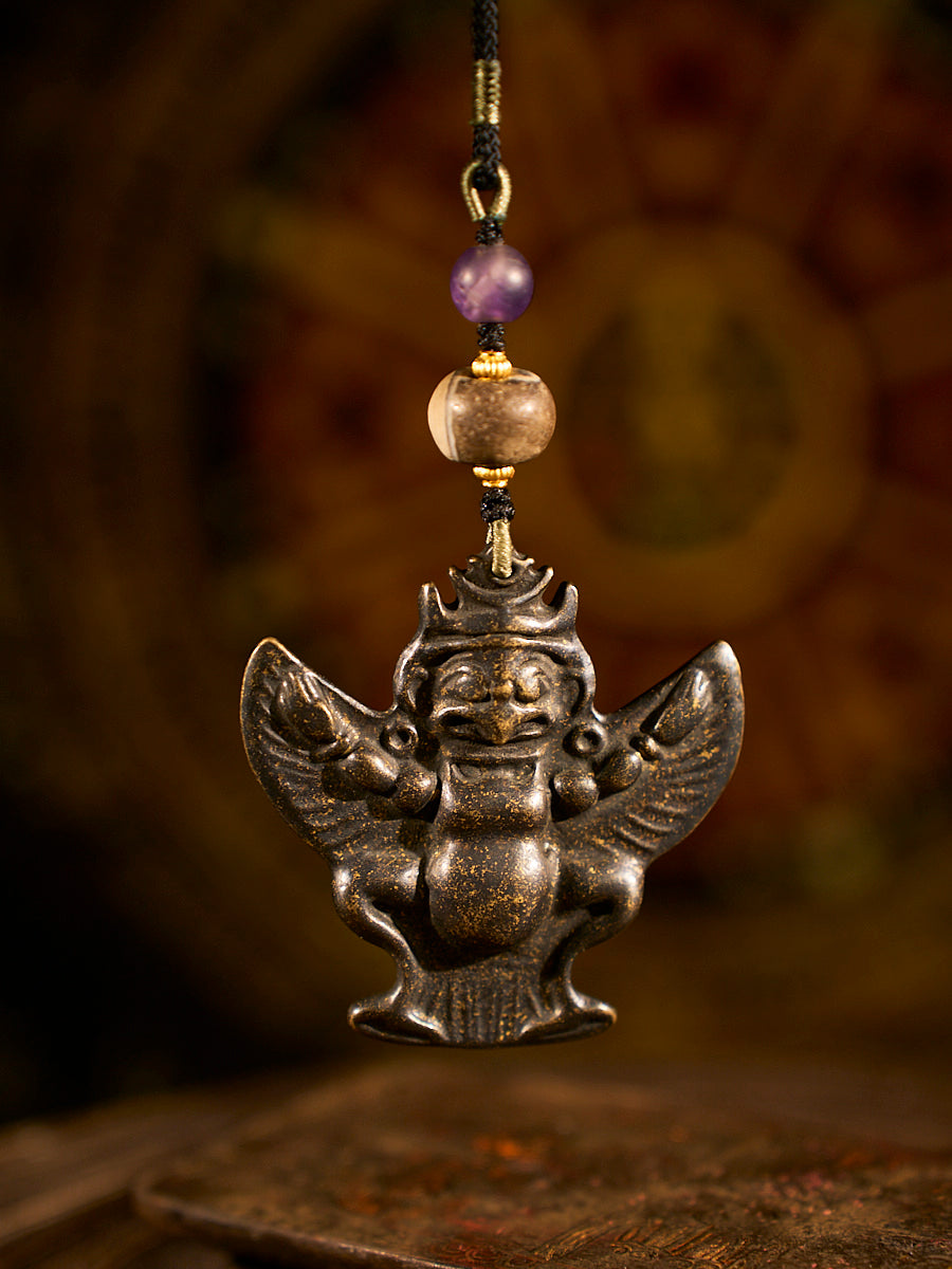 Powerful Meteoric Iron Garuda Necklace