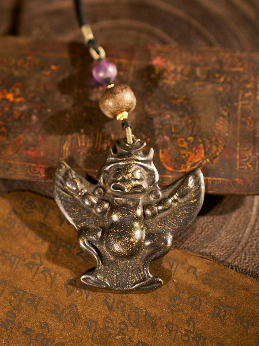 Powerful Meteoric Iron Garuda Necklace