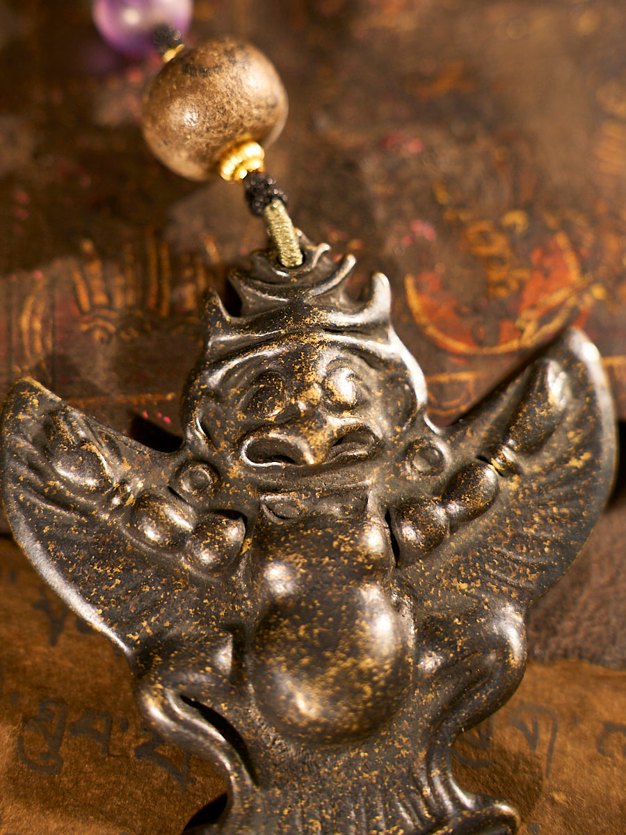 Powerful Meteoric Iron Garuda Necklace