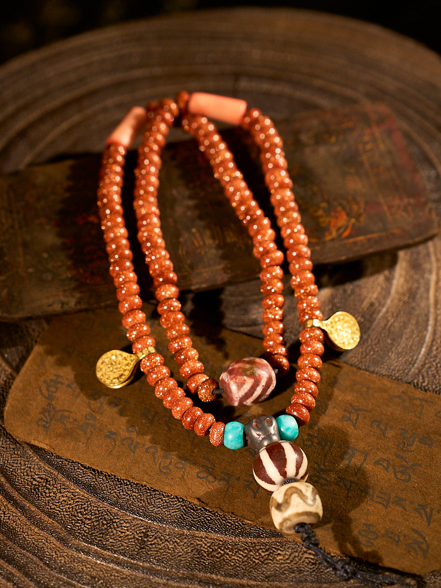 Golden Energy Sandstone Necklace