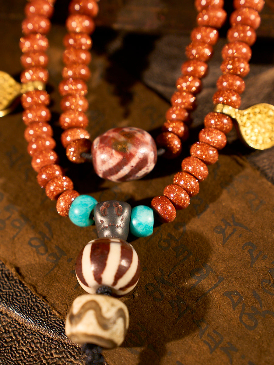 Golden Energy Sandstone Necklace