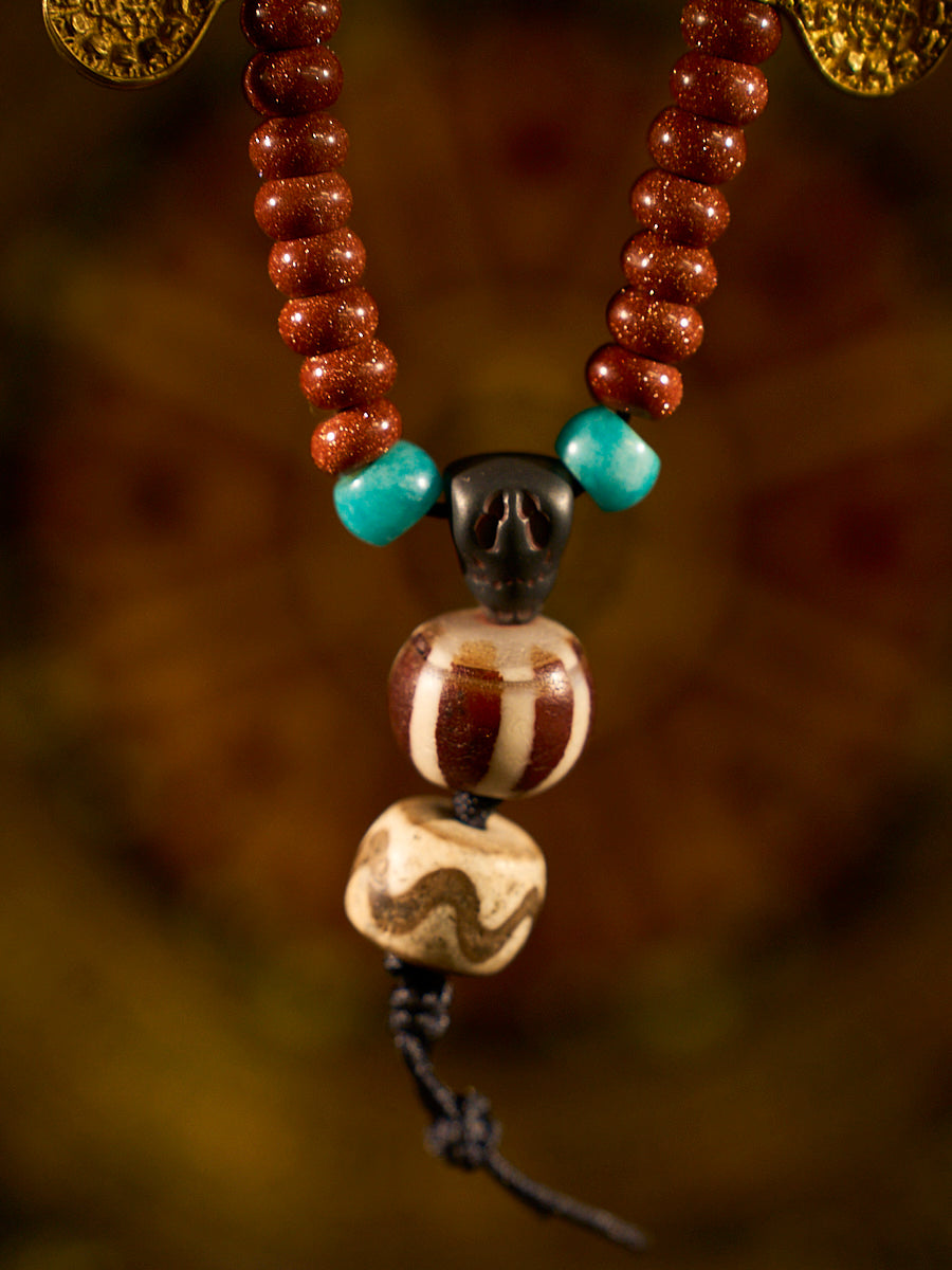 Golden Energy Sandstone Necklace