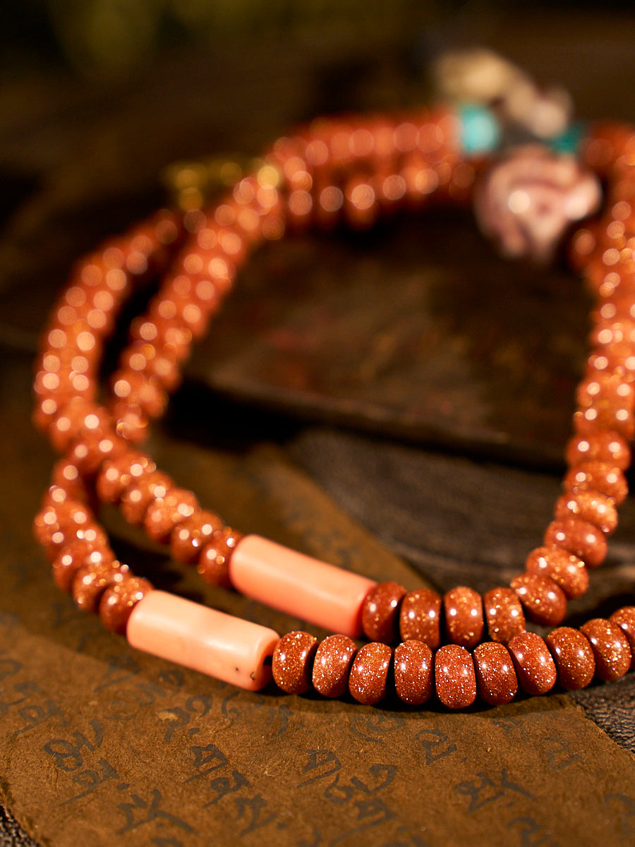Golden Energy Sandstone Necklace