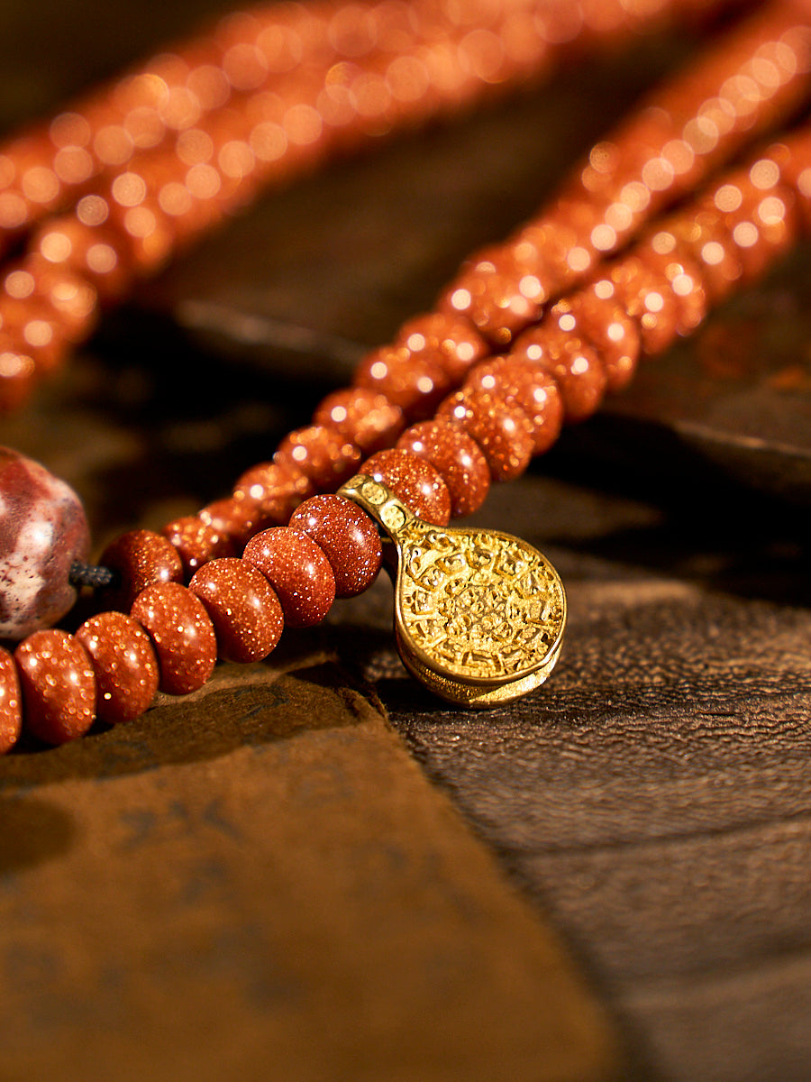 Golden Energy Sandstone Necklace