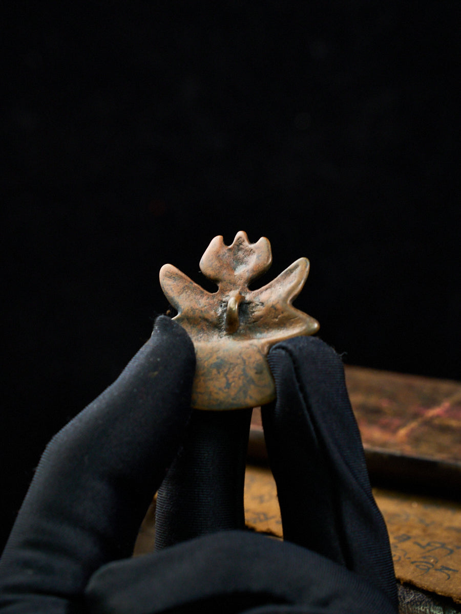 Wrathful Deity Thokcha Sky Iron Tibetan Altar Figurine