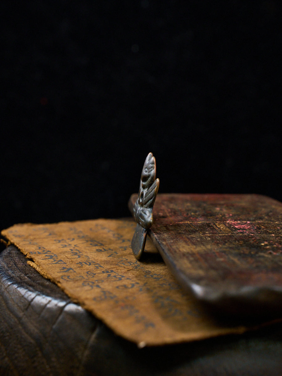 Wrathful Deity Thokcha Sky Iron Tibetan Altar Figurine
