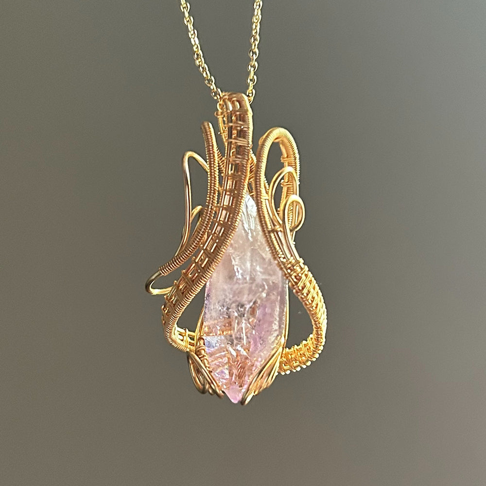 Kailash Energy Amour Super 7 Amethyst nt Necklace Handcrafted Copper