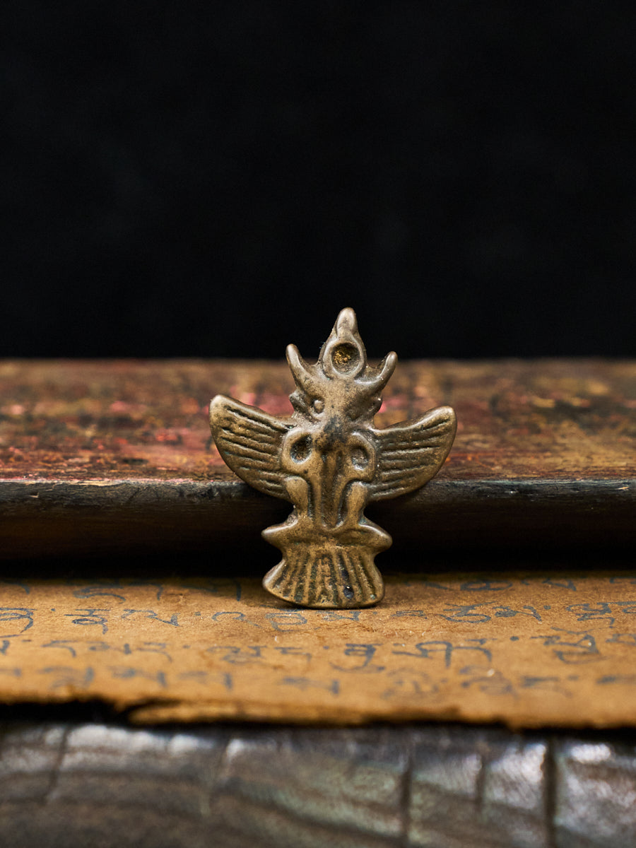 Garuda Thokcha Sky Iron Tibetan Winged Deity Altar Object