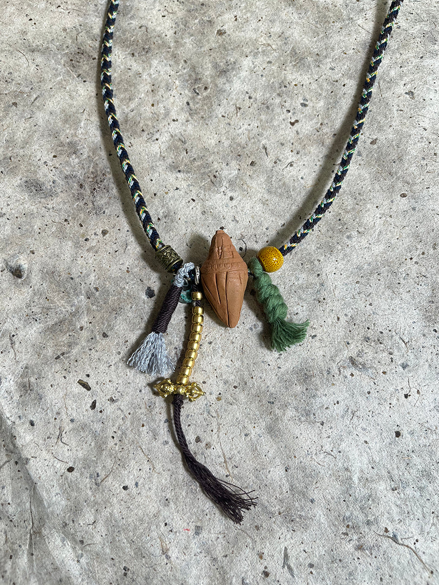 Tsa-Tsa Vajra Braided Tassel Necklace