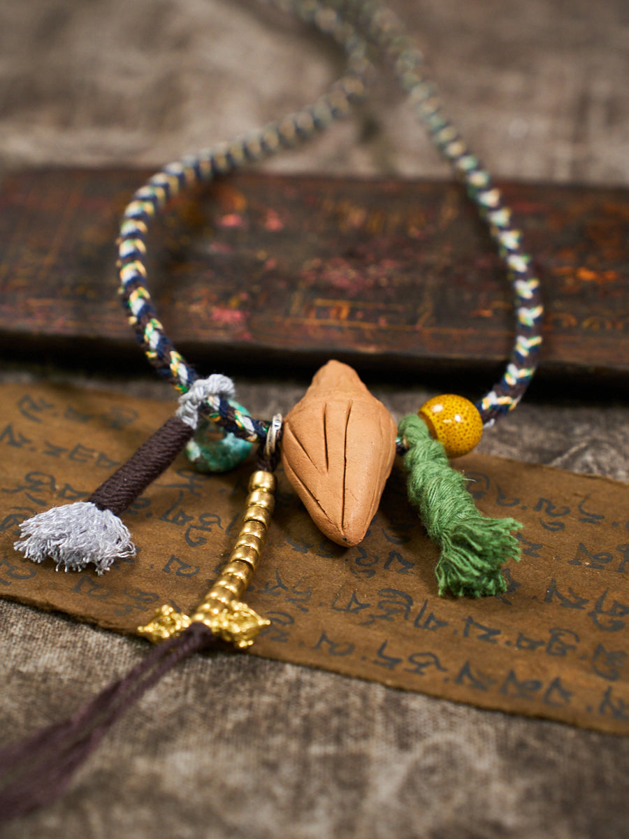 Tsa-Tsa Vajra Braided Tassel Necklace