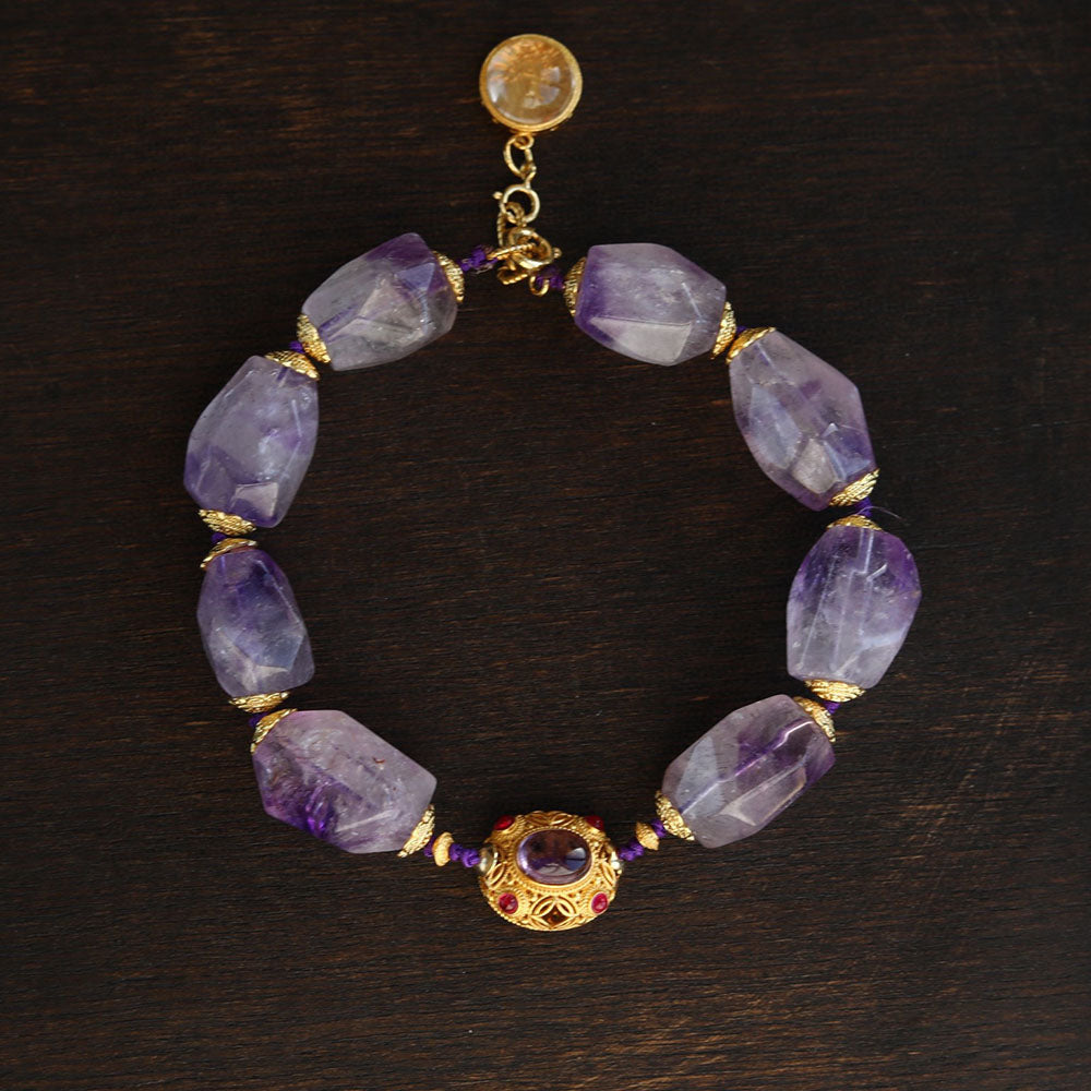 Regal Wealth Realm Amethyst Bracelet
