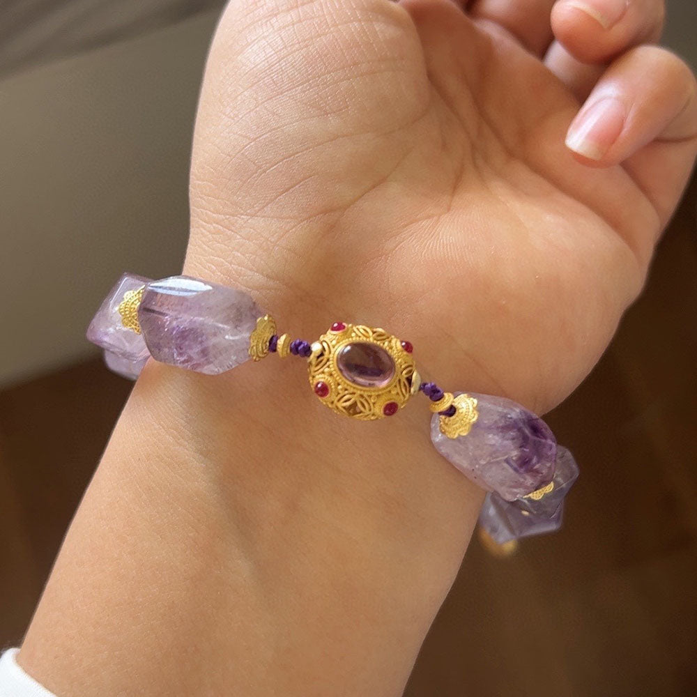 Regal Wealth Realm Amethyst Bracelet