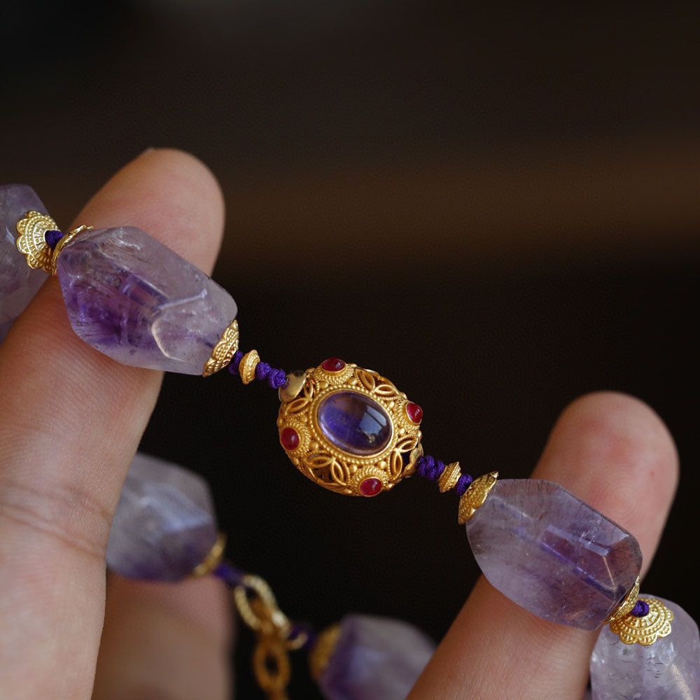 Regal Wealth Realm Amethyst Bracelet