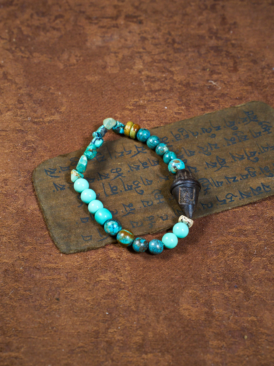Turquoise Tsa-Tsa Charm Bracelet