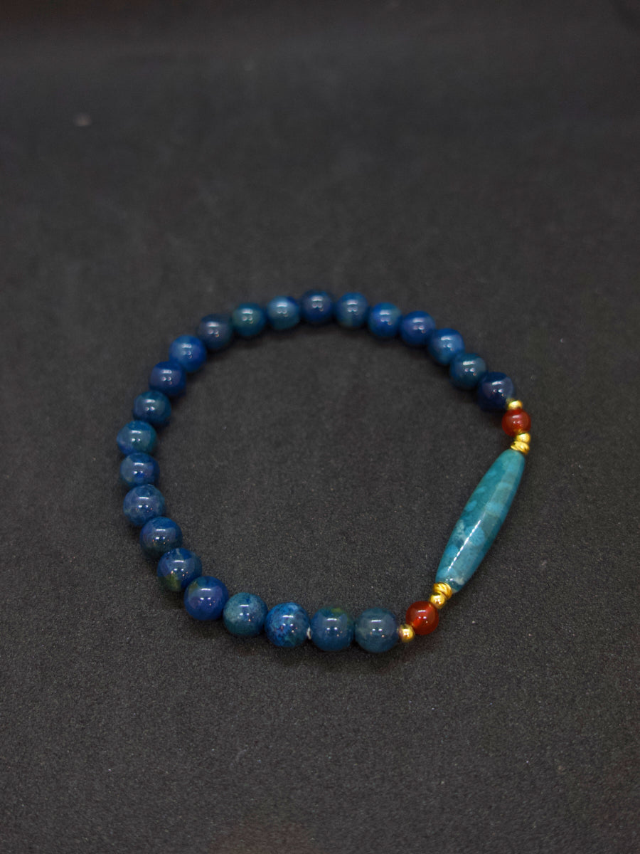 Agatized Coral Ocean Harmony  Energy Bracelet