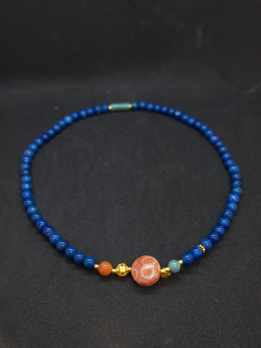 Agatized Coral Dual-Layer Energy Bracelet