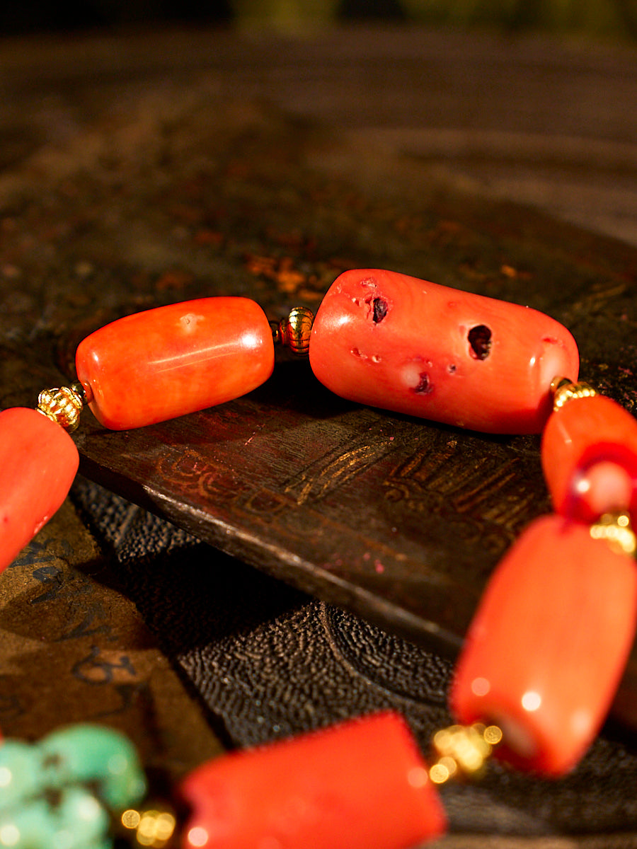 Serene Courage Sea Bamboo Coral Bracelet