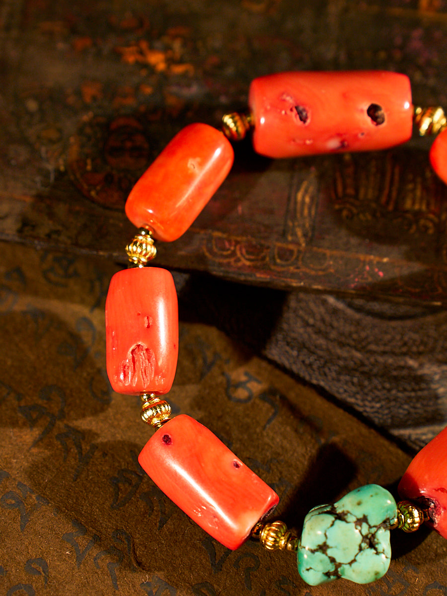 Serene Courage Sea Bamboo Coral Bracelet
