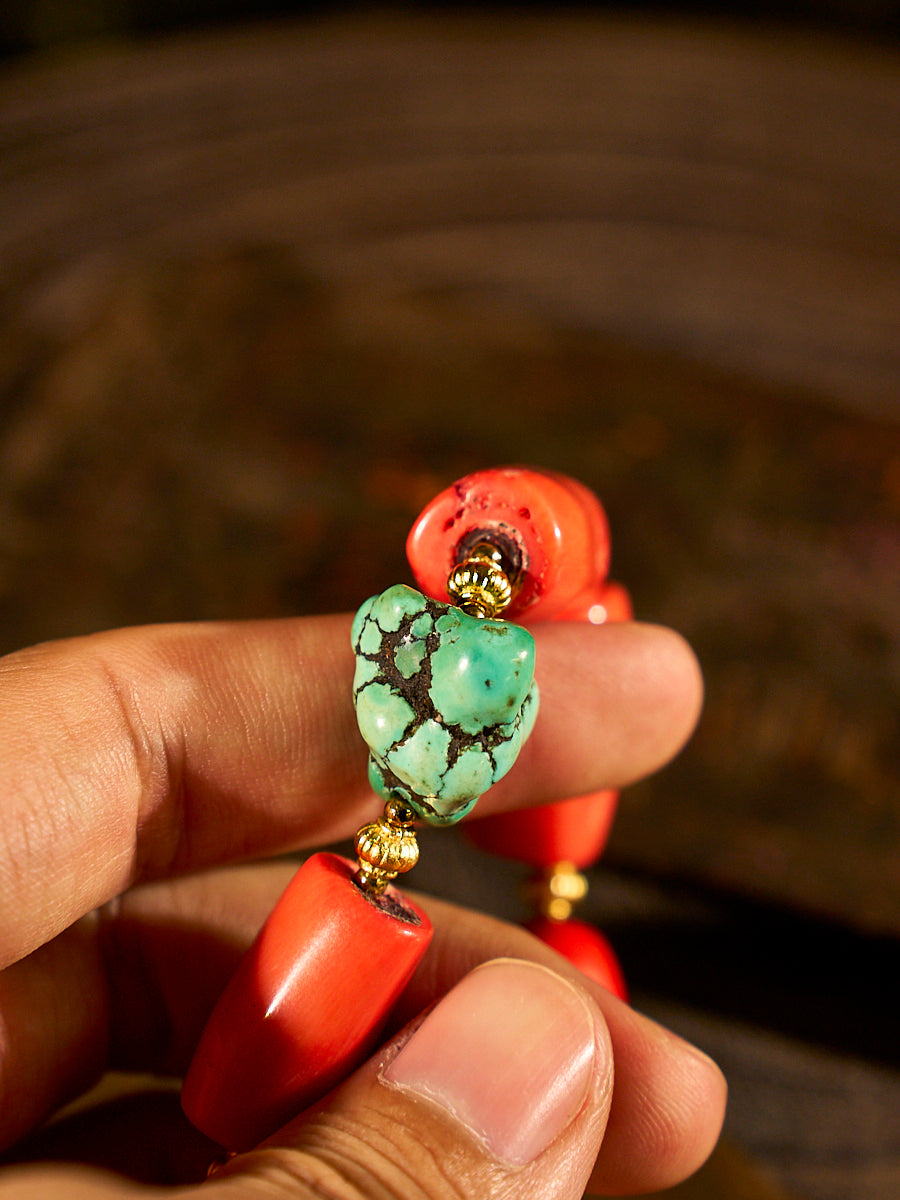 Serene Courage Sea Bamboo Coral Bracelet
