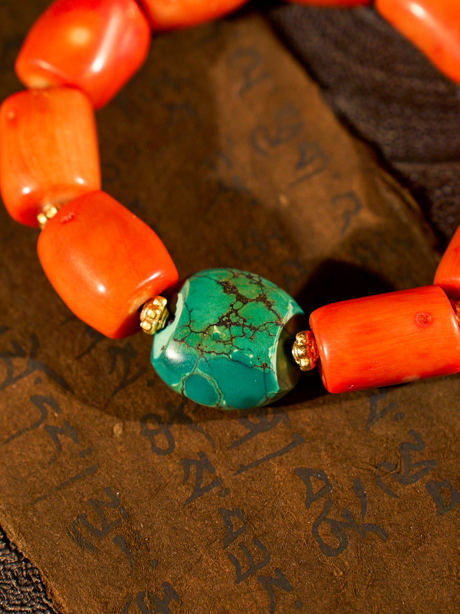 Serene Courage Sea Bamboo Coral Bracelet