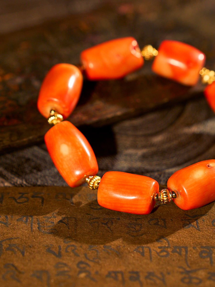 Radiant Vitality Sea Bamboo Coral Bracelet