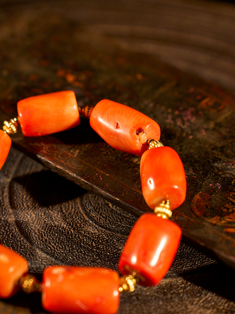Radiant Vitality Sea Bamboo Coral Bracelet