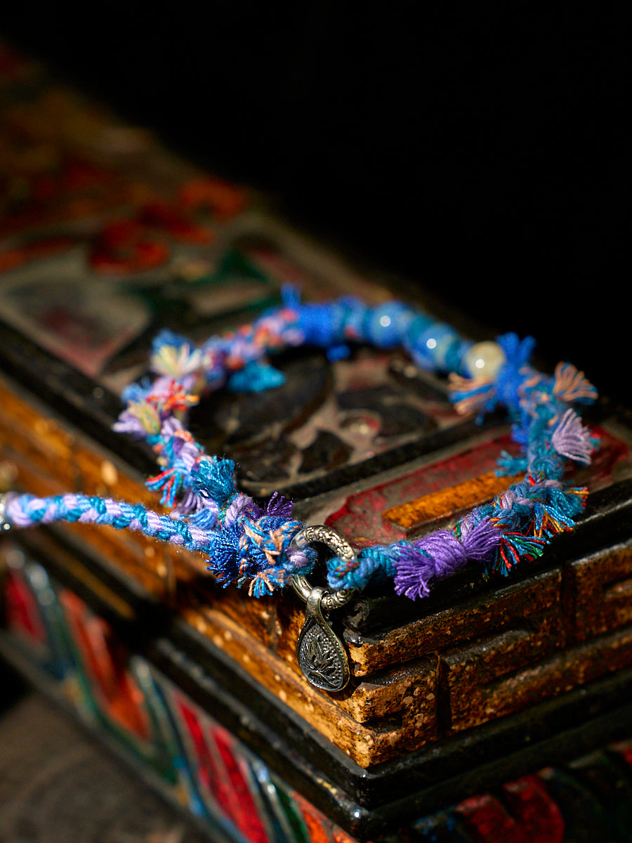 Tibetan Love Bracelet - Handwoven Cotton Wristband with Vibrant Energy