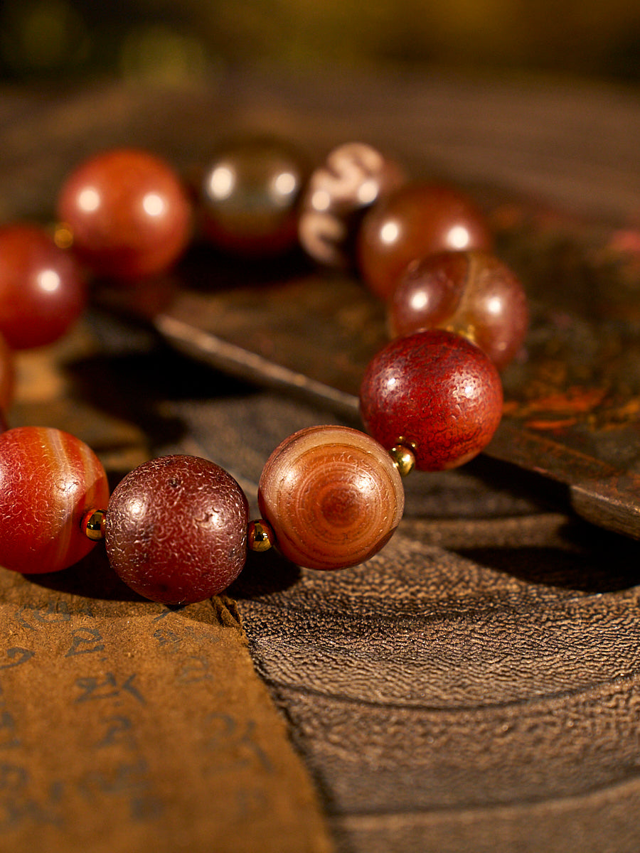 Confidence Glow Agate Bracelet