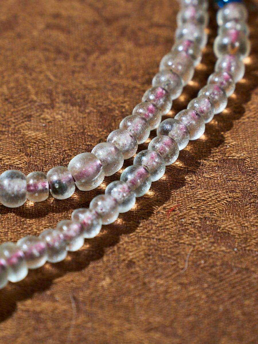 Silent Light of Devotion · Old Tibetan Colored Glaze Bracelet