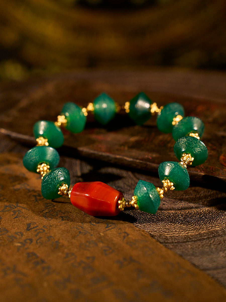 Serenity Radiant Glaze Glass Bracelet