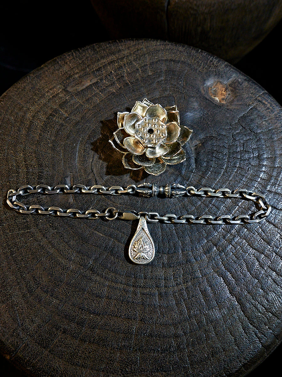 Vajra Silver Protection Stering Silver Bracelet